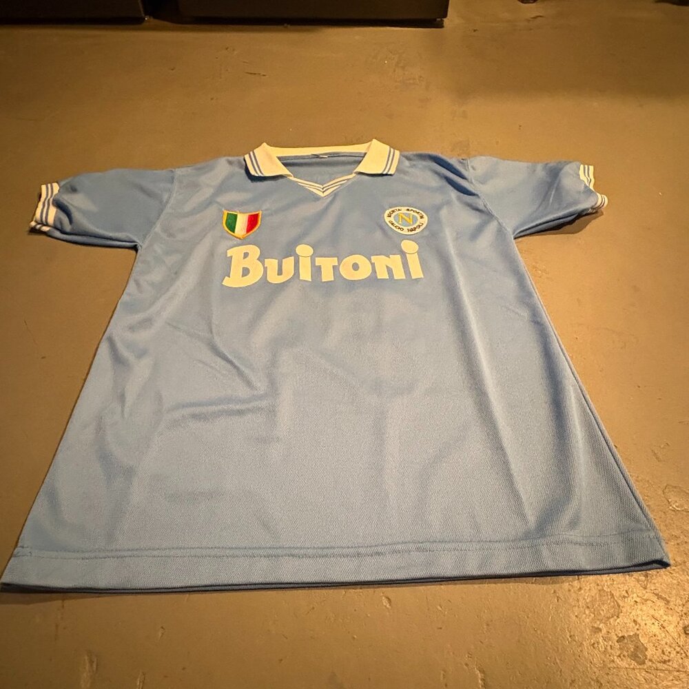 Diego Maradona Replica Napoli Jersey - Men's Size: Small Color: Blue
